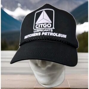 Citgo Lubricants Hat Mens Black Double Snapback Cobra Caps‎ Hutchens Petroleum
